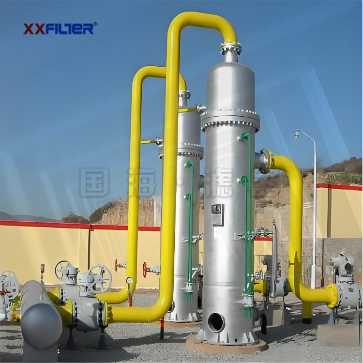 臥式高級天然氣過濾分離器